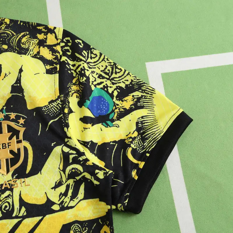 Brazil National Team Yellow Jesus Fan Version 2024 Season Jersey