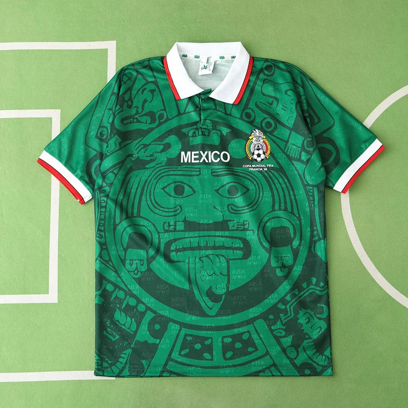 Mexico National Team Home Retro Fan Version 1998 Season Jersey
