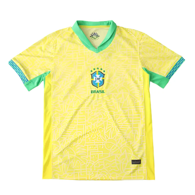 Brazil National Team Home Fan Version 2024 Season Jersey