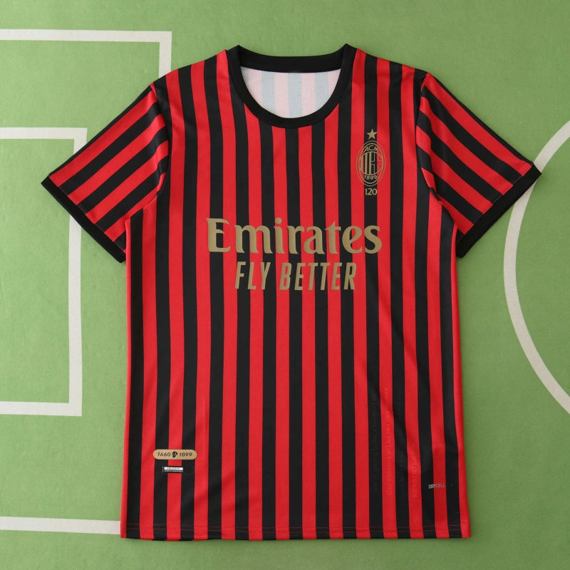 A.C. Milan 120th Anniversary Edition Retro Fan Version Jersey