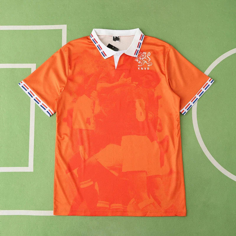 Netherlands National Team Home Retro Fan Version 1996 Season Jersey