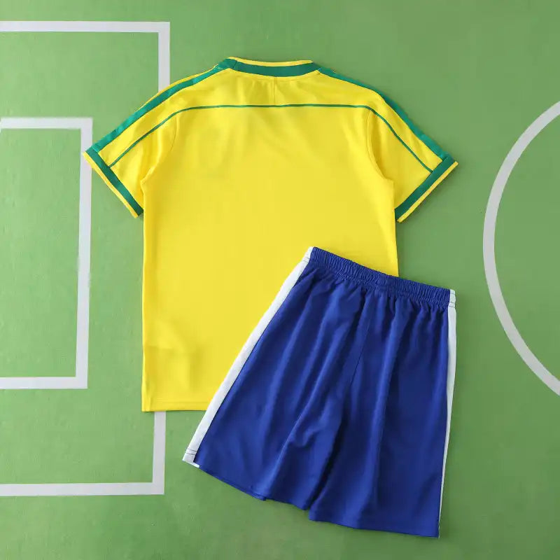 Brazil Home Retro Kids Kit 1998 Season
