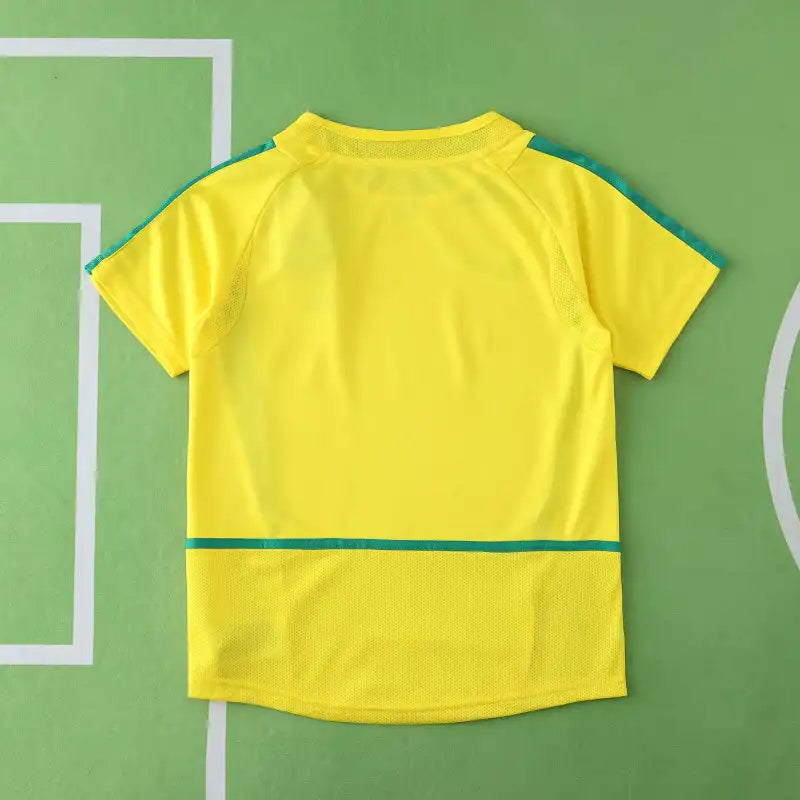 Brazil Home Retro Kids Kit 2002 Season