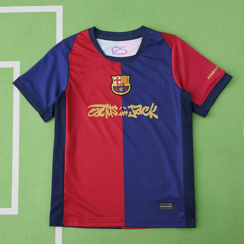F.C. Barcelona Home Kids Kit Limited Edition Travis Scott 24/25 Season