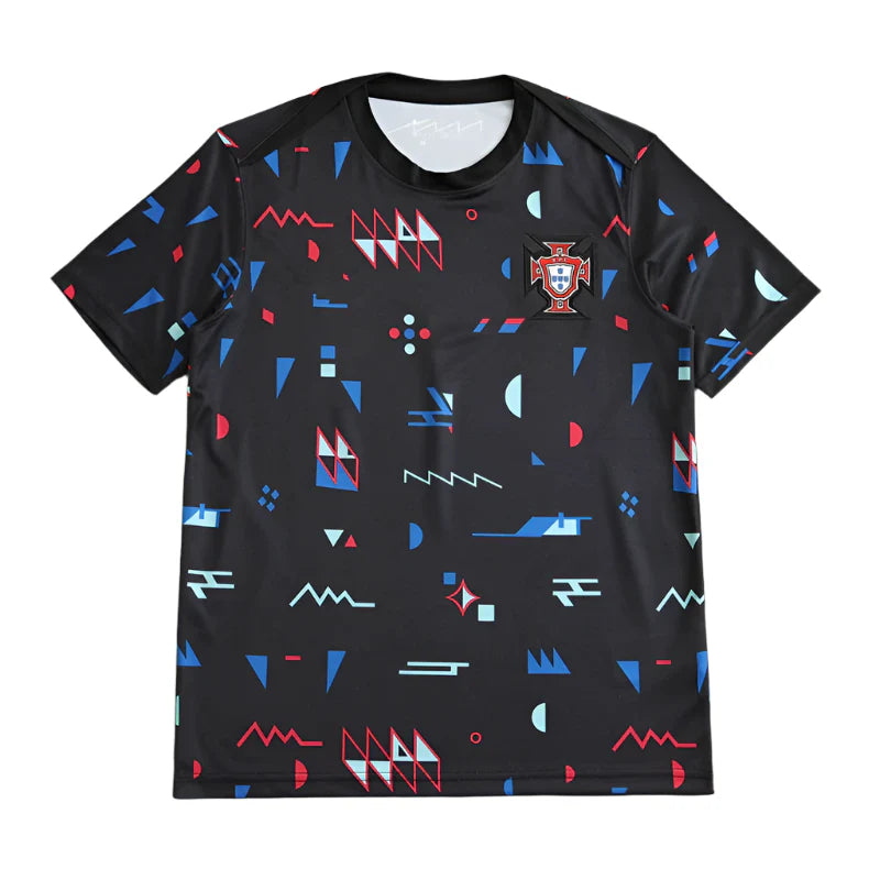 Portugal National Team Black Training Suit Fan Version 24/25 Season Jersey