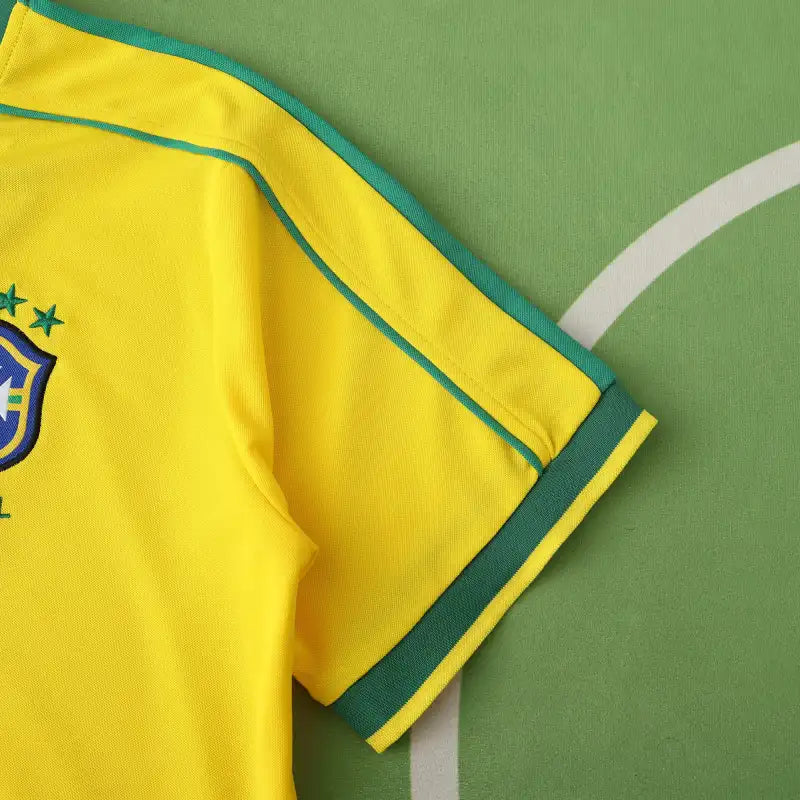 Brazil National Team Home Retro Fan Version 1998 Season Jersey