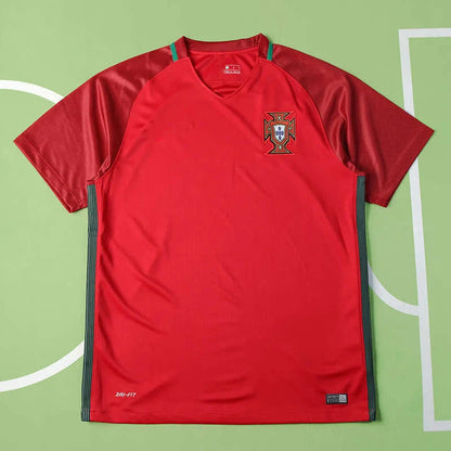 Portugal National Team Home Retro Fan Version 2016 Season Jersey
