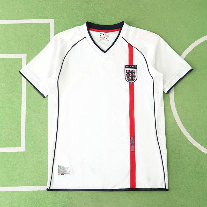England National Team Home Retro Fan Version 2002 Season Jersey