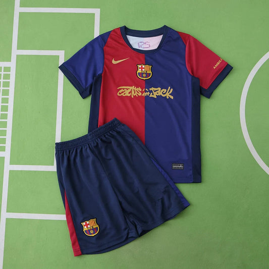 F.C. Barcelona Home Kids Kit Limited Edition Travis Scott 24/25 Season