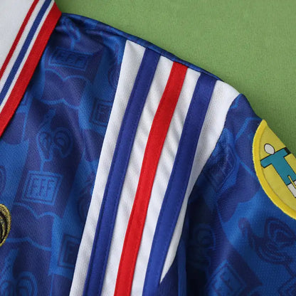 France National Team Home Retro Fan Version 1996 Season Jersey