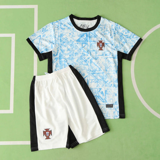 Portugal UEFA Away Kids Kit 2024 Season