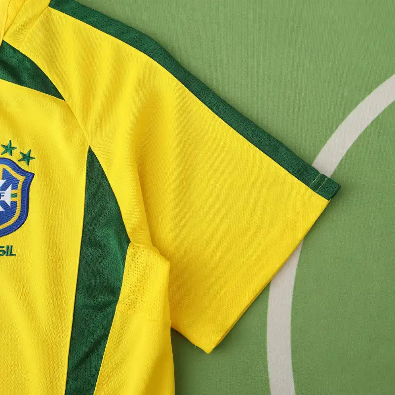 Brazil National Team Home Retro Fan Version 2002 Season Jersey