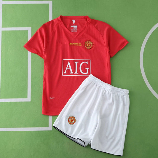 Manchester United F.C. Home Retro Kids Kit 07/08 Season