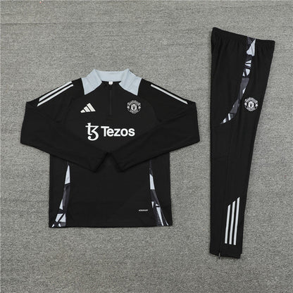 Manchester United 24/25 Black/Grey Training Suit