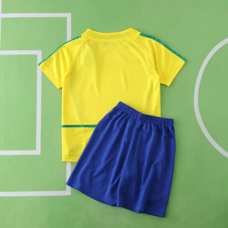 Brazil Home Retro Kids Kit 2002 Season