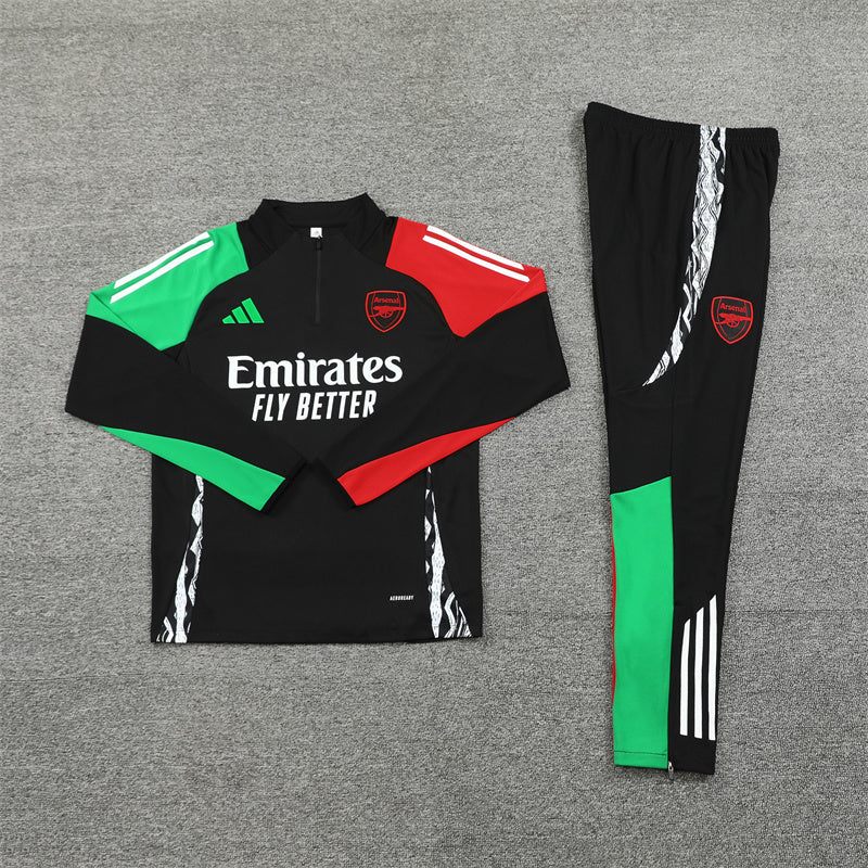 Arsenal 24/25 Black/Green/Red Training Suit