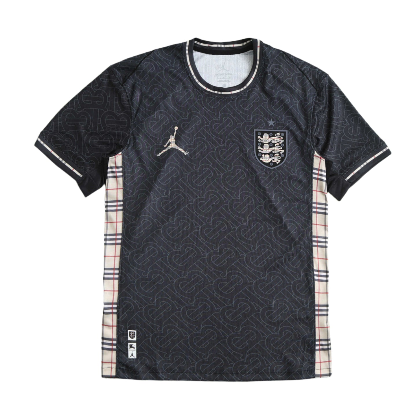 England National Team UEFA Black Jordan Edition Player Version 2024 Season Jersey