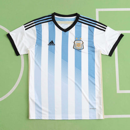 Argentina National Team Home Retro Fan Version 2014 Season Jersey