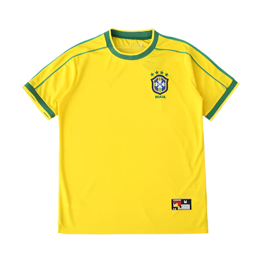 Brazil National Team Home Retro Fan Version 1998 Season Jersey