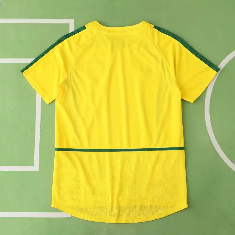 Brazil National Team Home Retro Fan Version 2002 Season Jersey