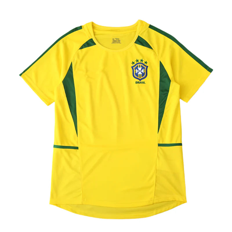 Brazil National Team Home Retro Fan Version 2002 Season Jersey