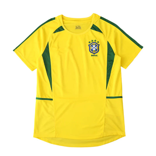 Brazil National Team Home Retro Fan Version 2002 Season Jersey