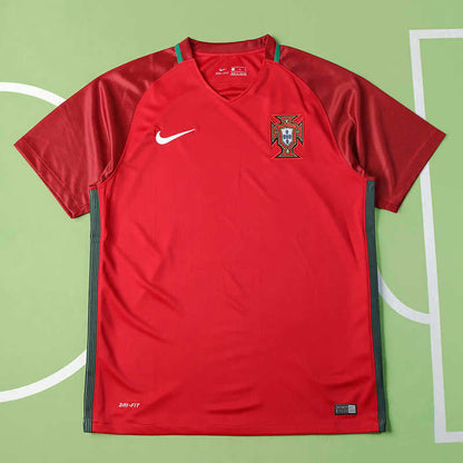 Portugal National Team Home Retro Fan Version 2016 Season Jersey