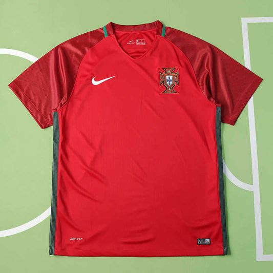 Portugal National Team Home Retro Fan Version 2016 Season Jersey