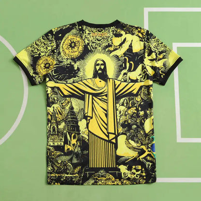 Brazil National Team Yellow Jesus Fan Version 2024 Season Jersey