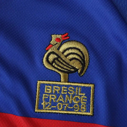 France National Team Home Retro Fan Version 1998 Season Jersey