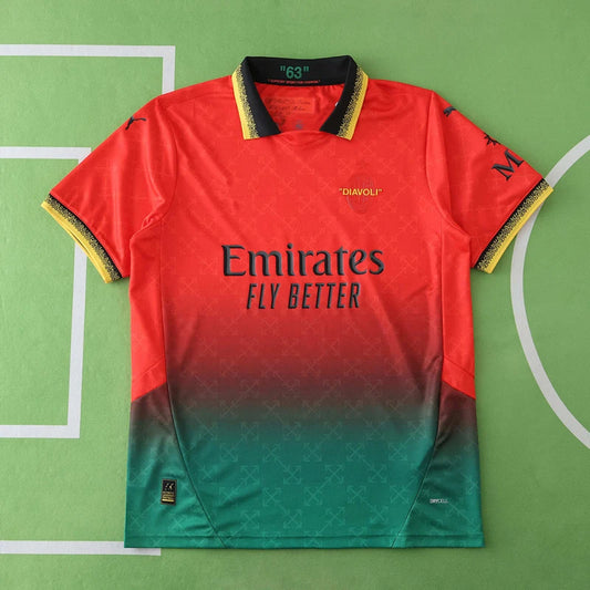 A.C. Milan x OFF-WHITE Fan Version 24/25 Season Jersey
