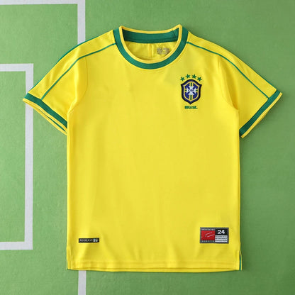 Brazil Home Retro Kids Kit 1998 Season