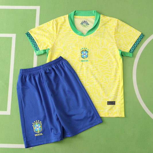 Brazil Home Kids Kit 2024 Season