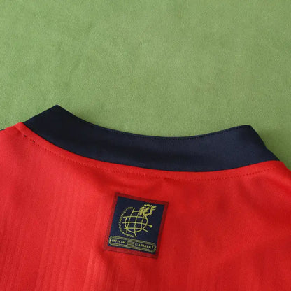 Spain National Team Home Retro Fan Version 1996 Season Jersey