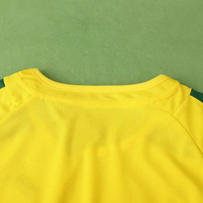 Brazil National Team Home Retro Fan Version 2002 Season Jersey