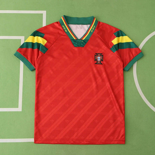 Portugal National Team Home Retro Fan Version 1992 Season Jersey