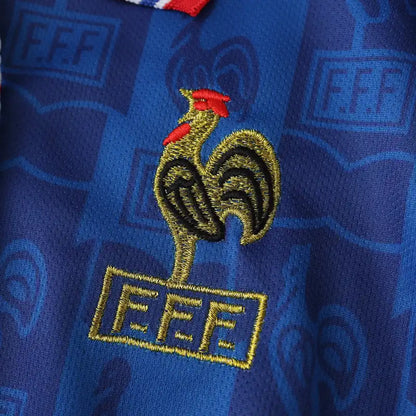 France National Team Home Retro Fan Version 1996 Season Jersey