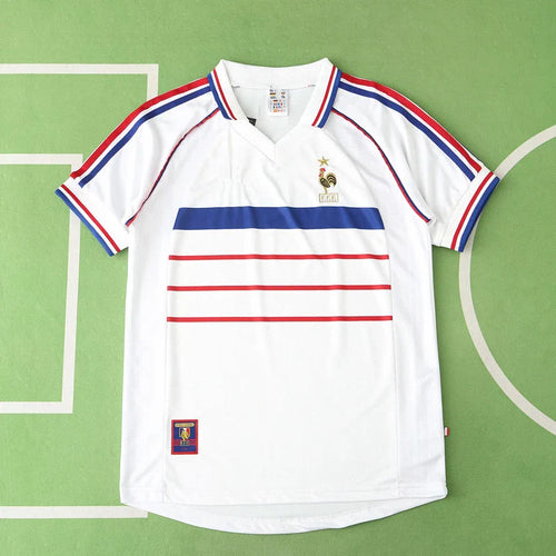 France National Team Away Retro Fan Version 1998 Season Jersey
