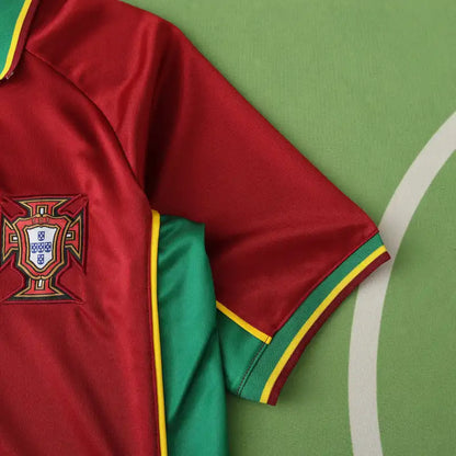 Portugal National Team Home Retro Fan Version 1998 Season Jersey
