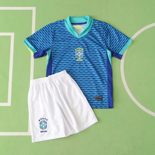 Brazil Away Kids Kit 2024 Season