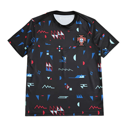 Portugal National Team Black Training Suit Fan Version 24/25 Season Jersey