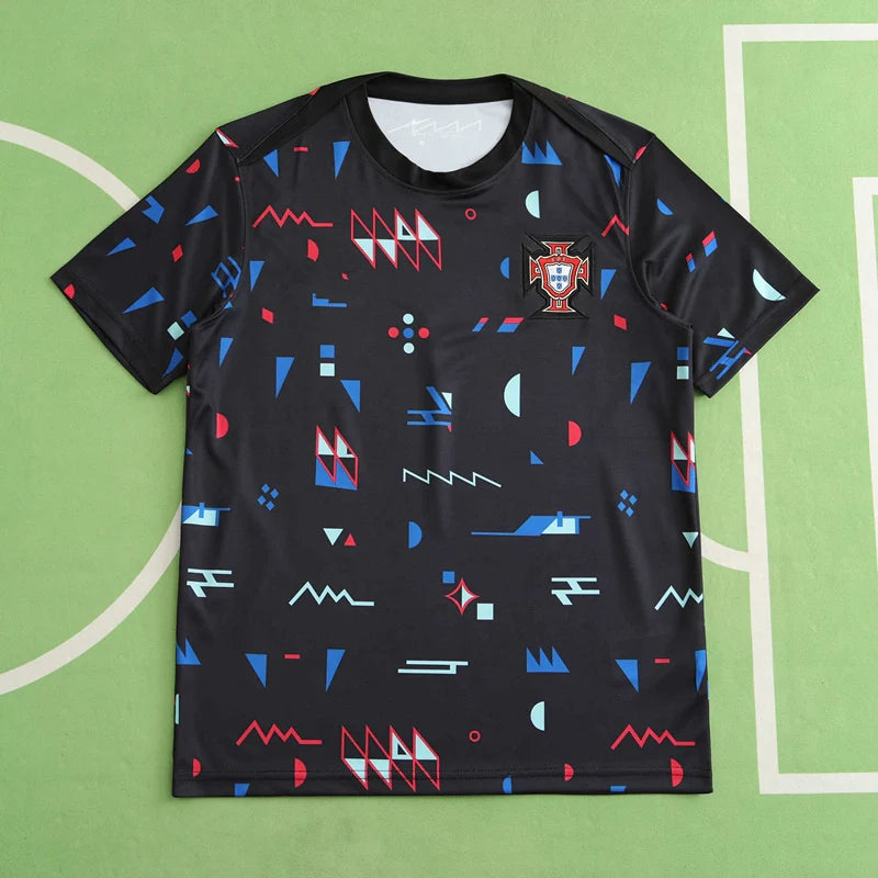 Portugal National Team Black Training Suit Fan Version 24/25 Season Jersey