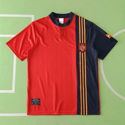 Spain National Team Home Retro Fan Version 1996 Season Jersey