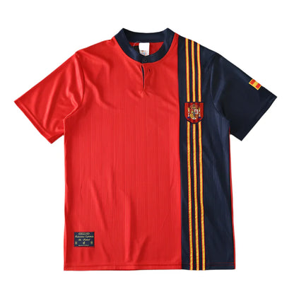Spain National Team Home Retro Fan Version 1996 Season Jersey