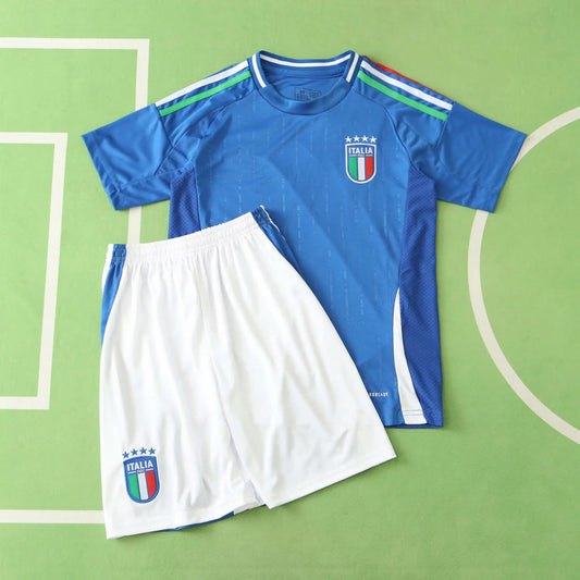 Italy UEFA Home Kids Kit 2024 Season
