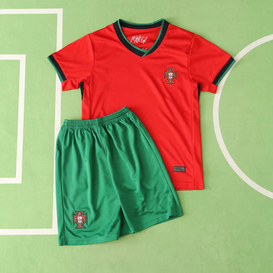 Portugal UEFA Home Kids Kit 2024 Season