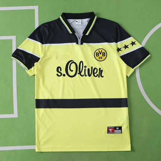 Borussia Dortmund Home Retro Fan Version 1997 Season Jersey