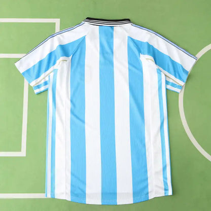 Argentina National Team Home Retro Fan Version 1998 Season Jersey